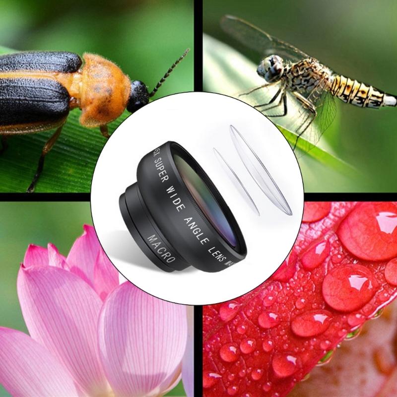 Professional 0.45X Wide Angle Lens Multicoated Glass Lens with Build In Macro for Capturing Landscapes and Close Up