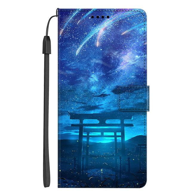 Cartoon-Lederhülle für Xiaomi Redmi Note 11 11S 12 Pro 5G Hülle Flip-Brieftasche für Xiaomi Civi 2 / Poco M5 Note12 Buch-Ständer
