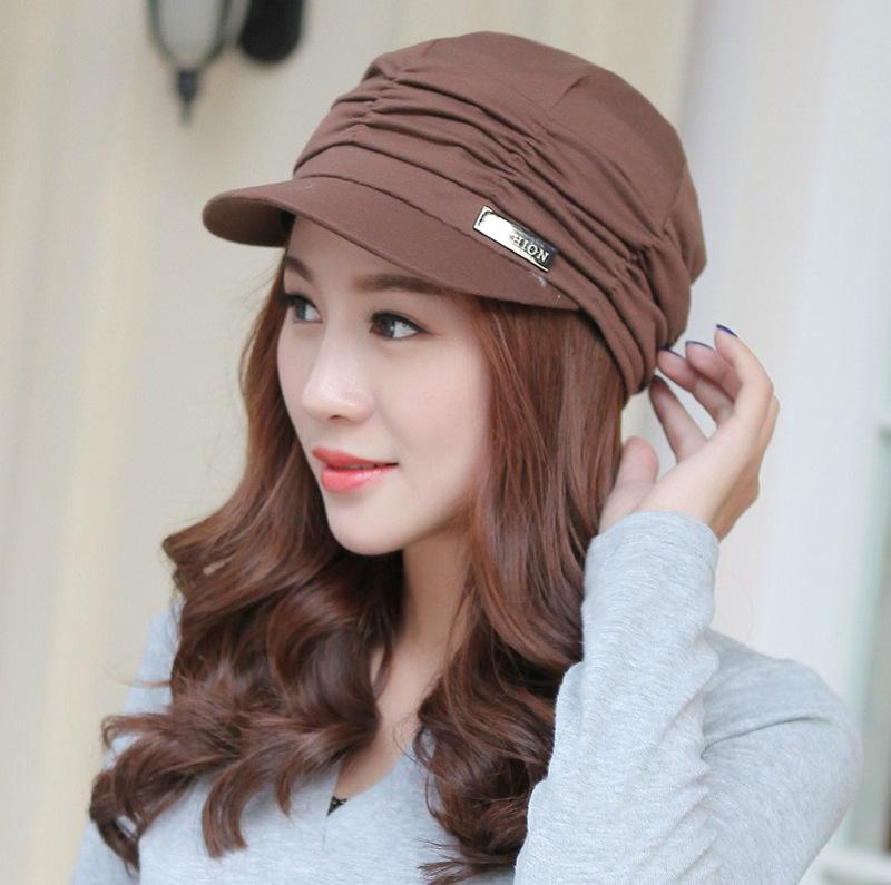 

Берет Дамская зимняя восьмиугольная шапка Теплая вязаная шапка Теплая шапка для пожилых леди Шапка для людей среднего возраста M（56-58cm） темно-коричневого