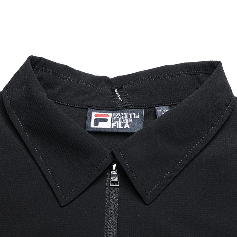 FILA White Simple Fashion Versatile Short Sleeve Dress Women dresses Black F11W633307FBK