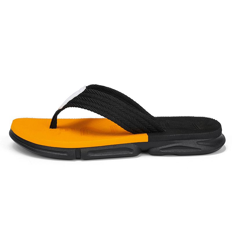

Fashion Golden Sapling Men s Slippers Leisure Beach Flip Flops Man Fashion Summer Shoes Retro Slides Casual Flip Flop Claquettes Homme 44 оранжевый