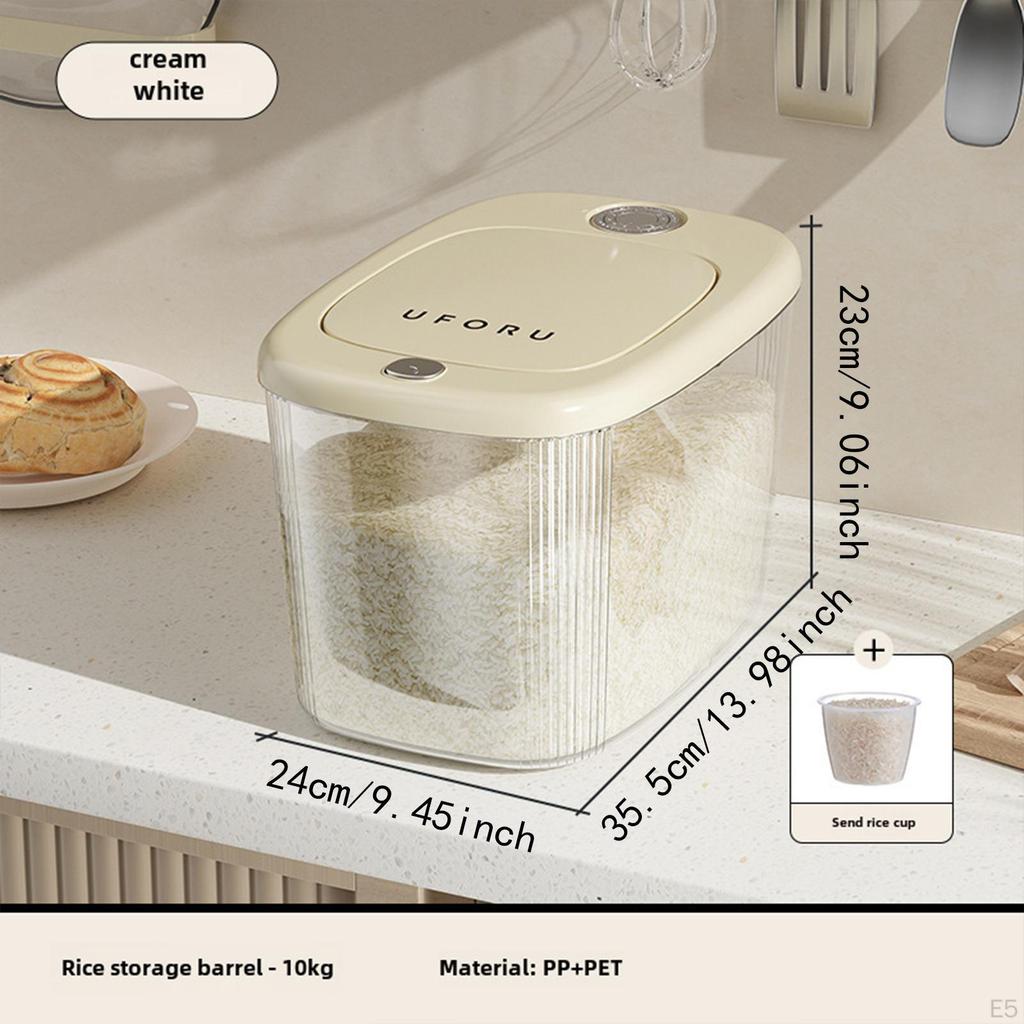 Food Rice Container Flour and Sugar Sealed Airtight Containers for Baking Cereal