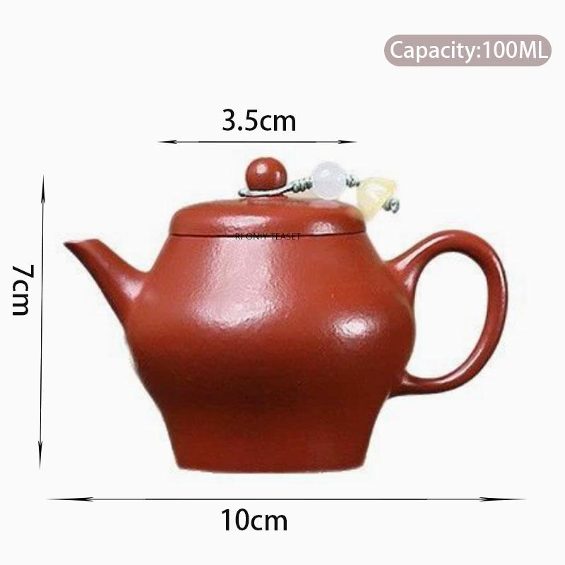 

100ml Chinese Yixing Purple Clay Teapots Small Capacity Handmade Zisha Tea Pot Beauty Tea Infuser Kettle Tea Set Teaware Gifts