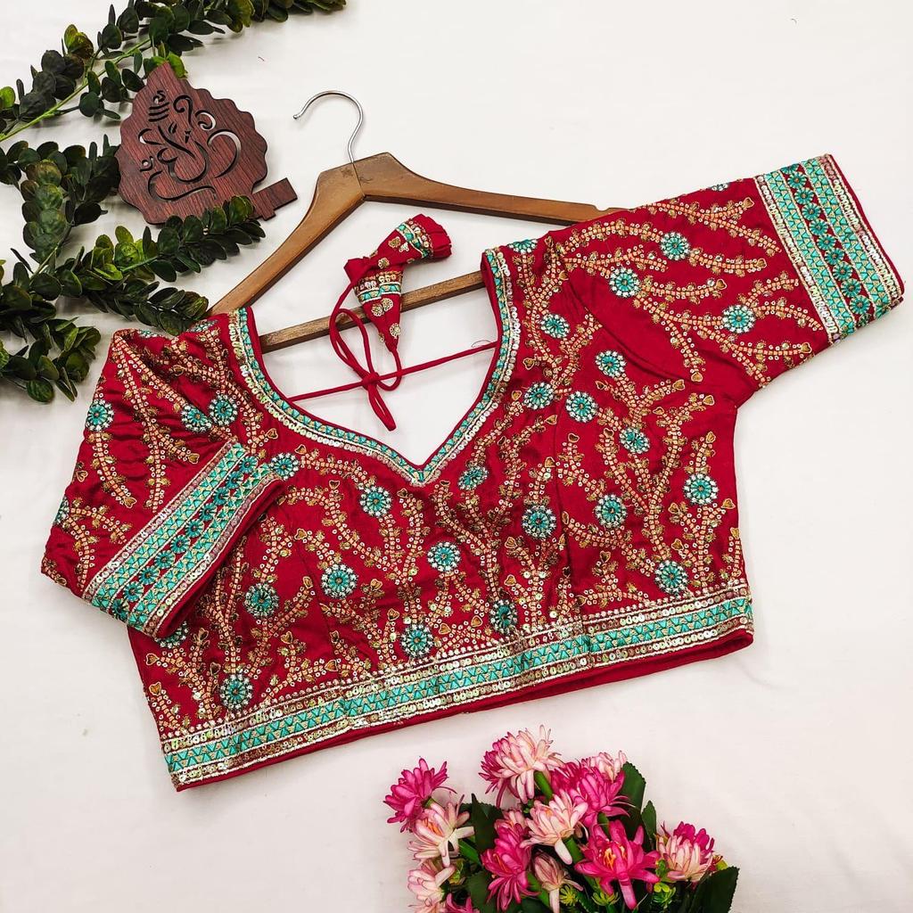 Heavy bridal wedding Saree Blouse