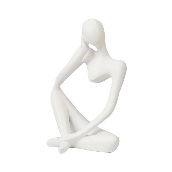 Einfache Denkerfigur zum Sammeln, Dekoration mit festem Boden