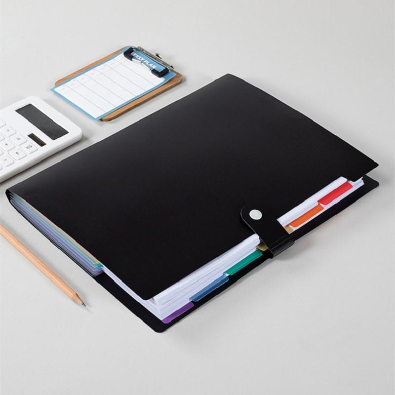 A4 Expanding Files Folder Rainbow Color Design 7 Pocket Accordion Receipt Folder Documents Organizer School Office Supplies