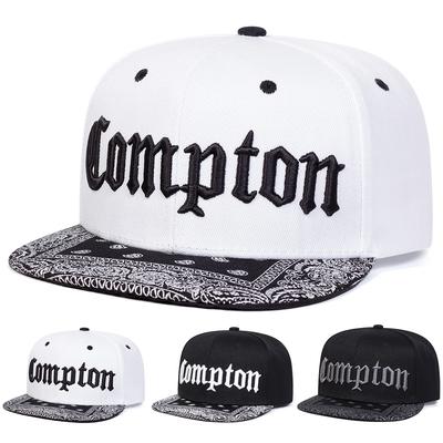 Hip-Hop Stitching Stitched Embroidered Alphabet Compton Neutral Gender Women  Men For Hats Spring Autumn Outdoor Adjustable Casual Baseball Caps