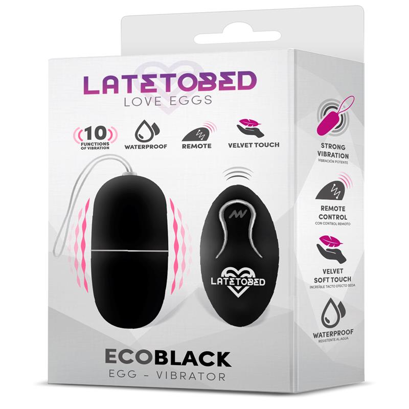 Ecoblack Vajíčkový vibrátor s dálkovým ovládáním