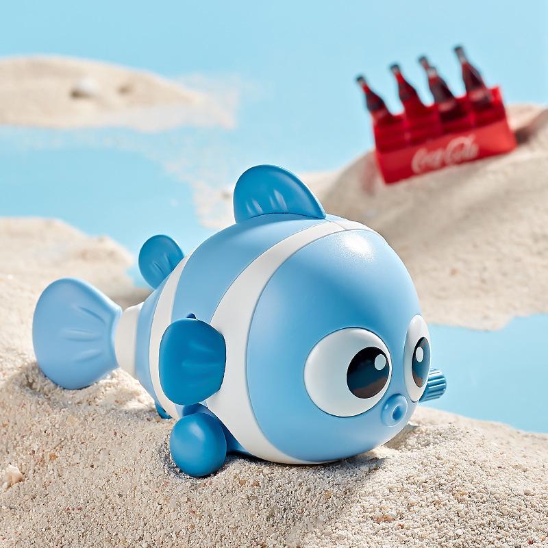 Cute Chain Clownfish Wind-up Driving Toy Cartoon Fish Children Swingfish Baby Puzzle Parent-child Interactive Children Gift