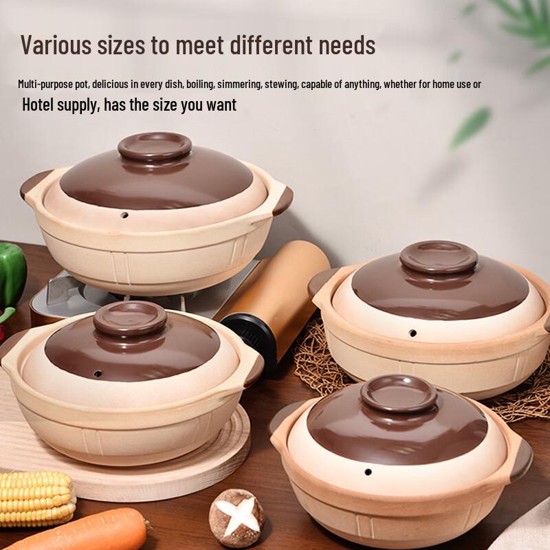 ZhiShi Unbreakable Clay Stew Pot