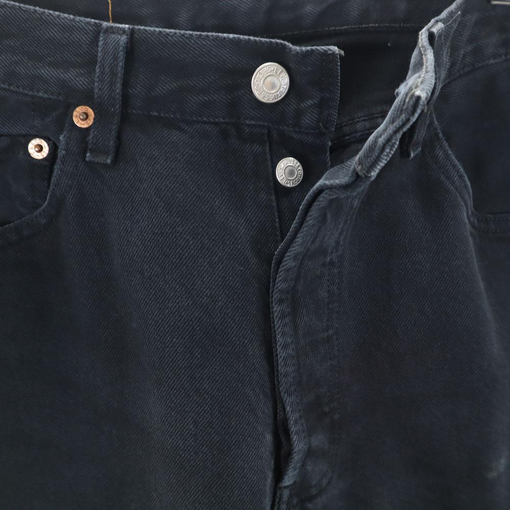 Levi's 90s 501 Old Dyed Euro Levi's Long Pants W30 Black Men's Used