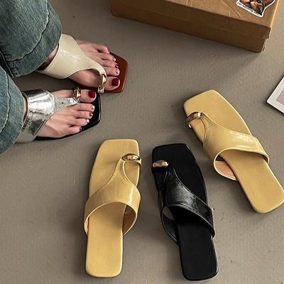 Mode BL-Casual Weiche Oberfläche Flacher Boden Flip-Flops Hausschuhe Damen 2025 Sommer Strand Römische Coole Hausschuhe