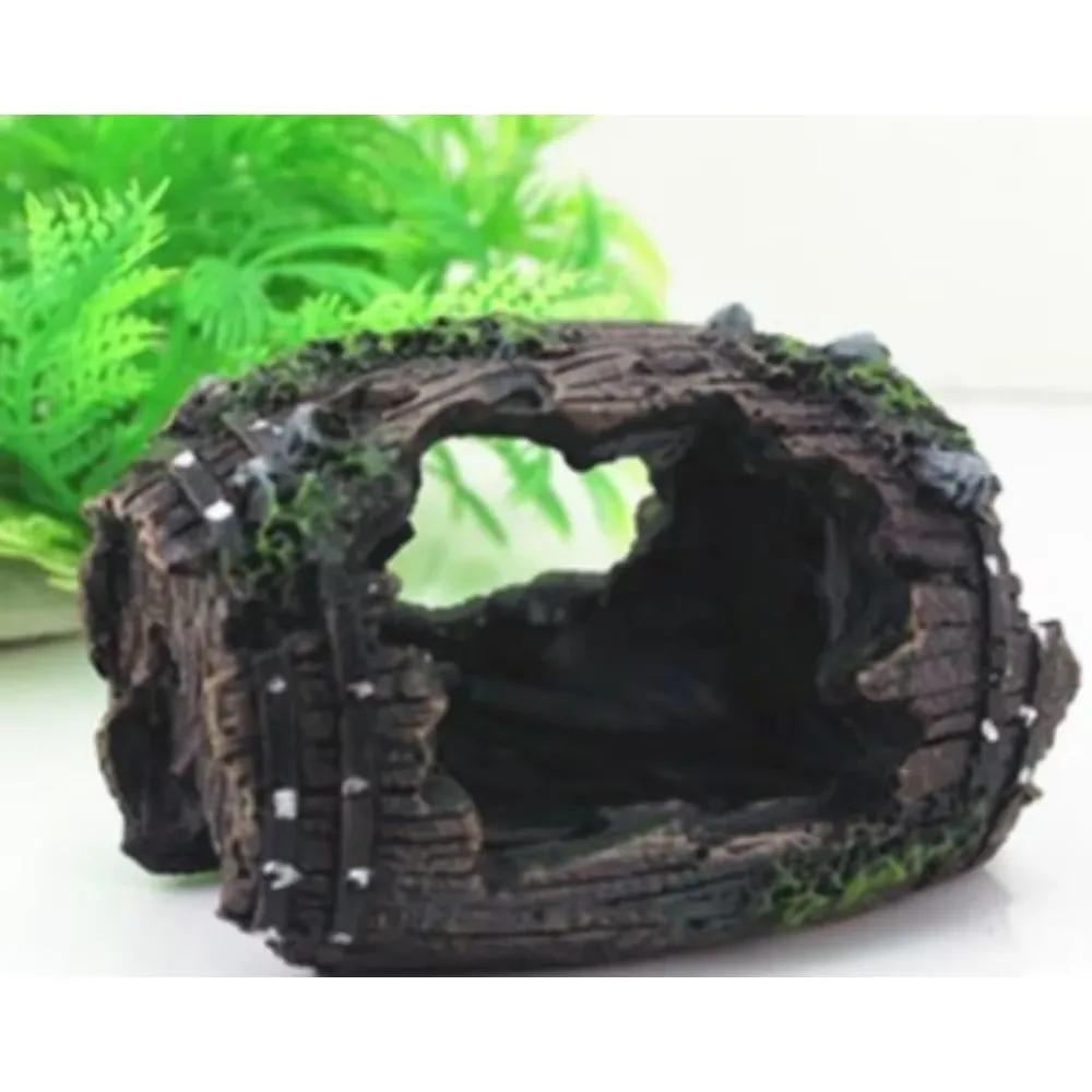 Aquarium Artificial Barrel Cave Resin Ornaments Decorations Landscaping Accessories For Fish Tank Aquarium Decoration Supplies