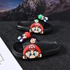 Bequeme Cartoon Mario Jungen Hausschuhe Leichtgewichtige Weiche Sohle Rutschfestes Design Perfekt für Sommerbekleidung