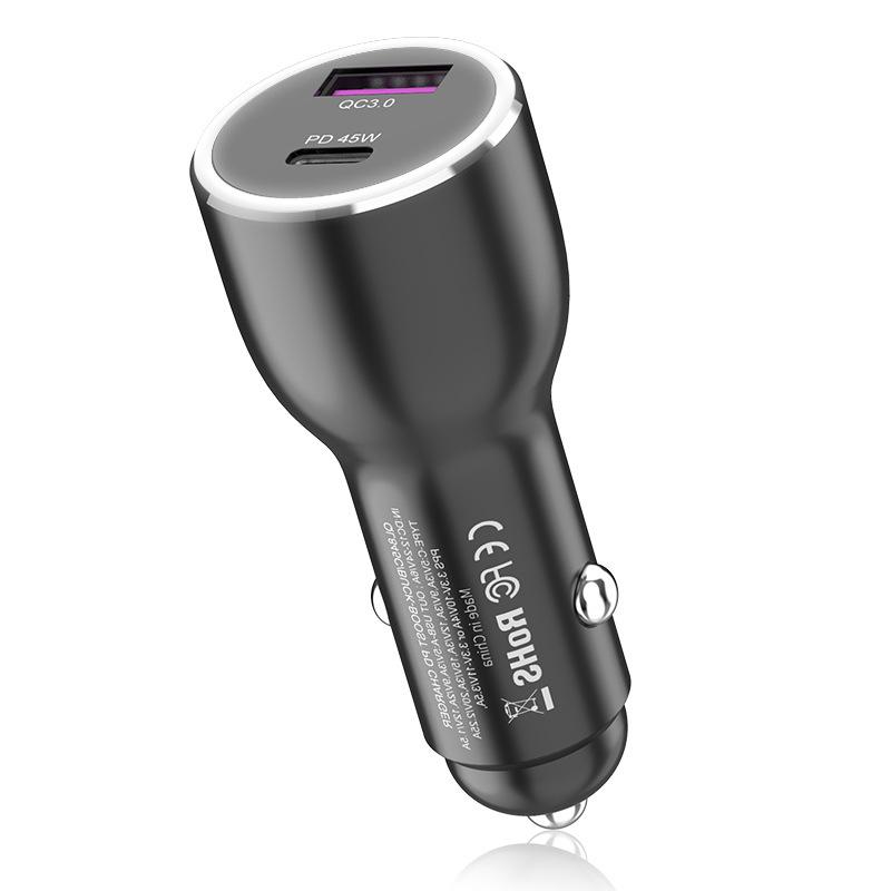 Crucial PD45W Car Charger for Samsung, Huawei, Apple Laptops - PPS Super Fast Charging, Certified.