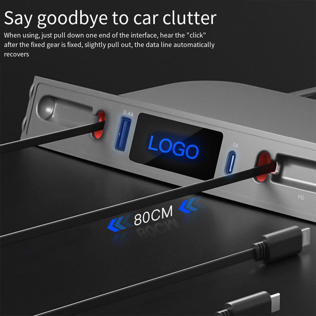 Small And Lightweight USB Adapter For Electronic Accessories In Car - Security Guaranteed Multi Terminal Interface
