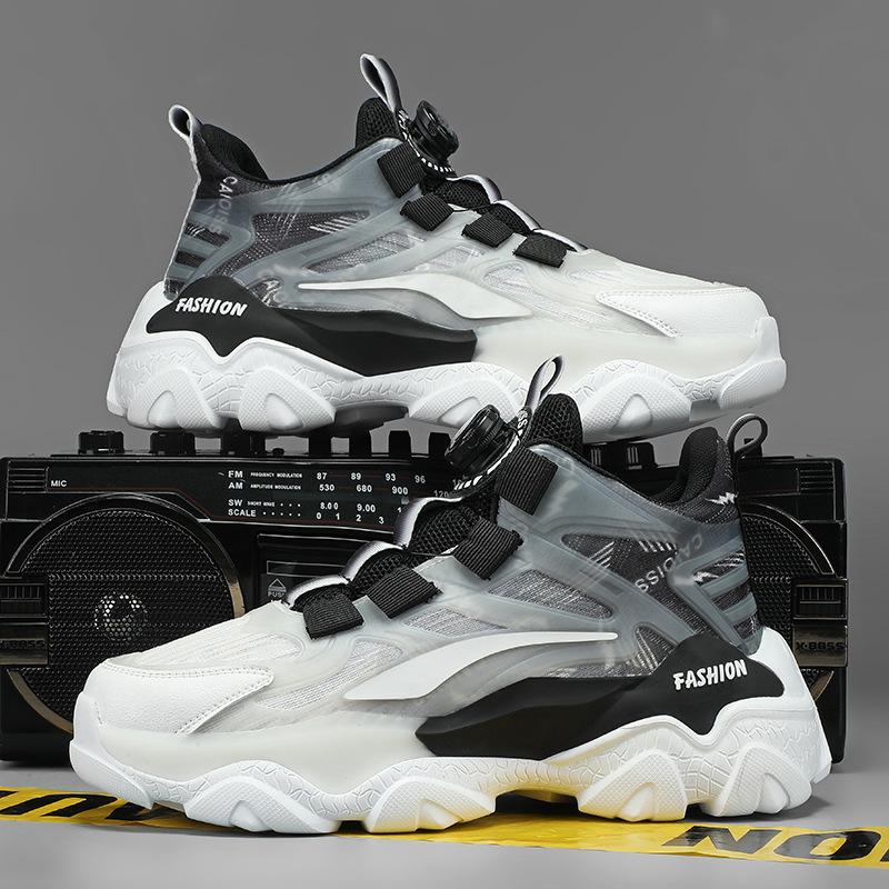 

Autumn new versatile rotating button sneakers couple casual ins dad shoes 45