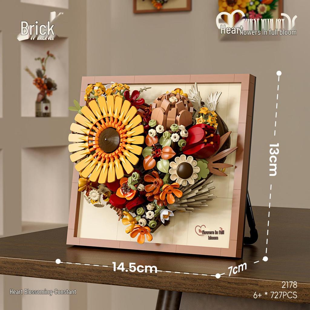 Stein 2176 Blühender Blumenrahmen: 3D Mal- und Bau-Spielzeug für Kinder