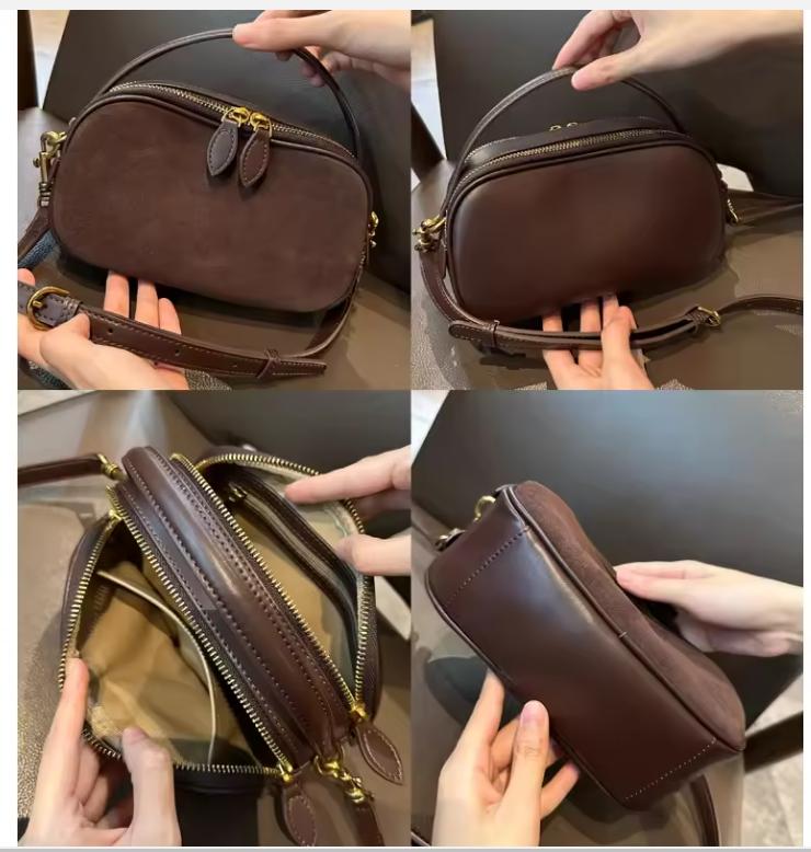 Woman Cowhide Genuine Leather Shoulder Bag Ladies High Quality Leather Handbag Female Fashion Luxury Design Crossbody Bag Women