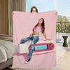 Singer E-Emilia Mernes Mp3 Music Blanket Skin friendly comfort warm soft plush blanket suitable sofa living room office bedroom