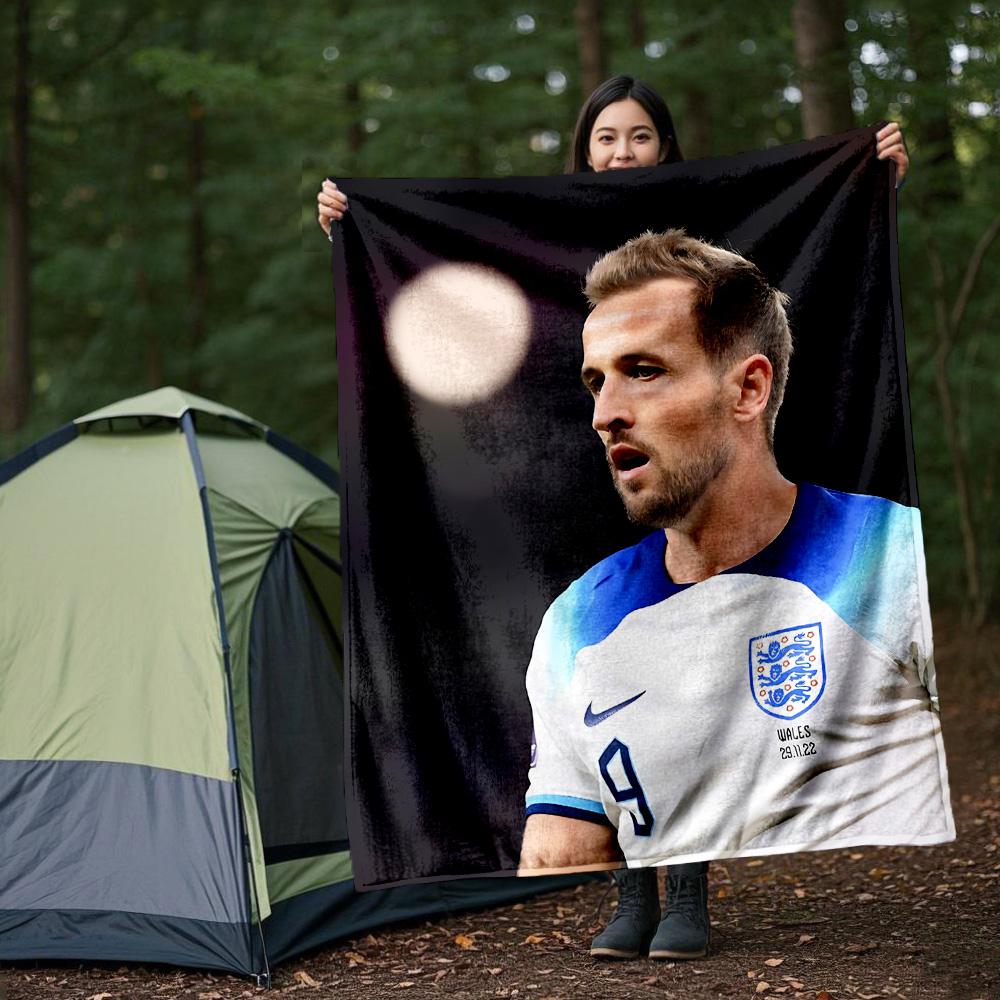 1pc Brazilian Footballer Victory Flannel Blanket,Ultra Soft Warm Plush Throw for Home Bedroom Bed Sofa Cover Office Travel Picnic. MT071029