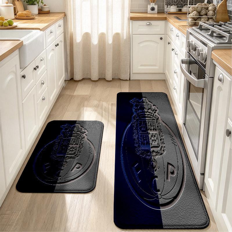 FC Porto poster Flannel Kitchen Mat Christmas Soft Area Rug Non Slip Floor Carpet Home Decoration