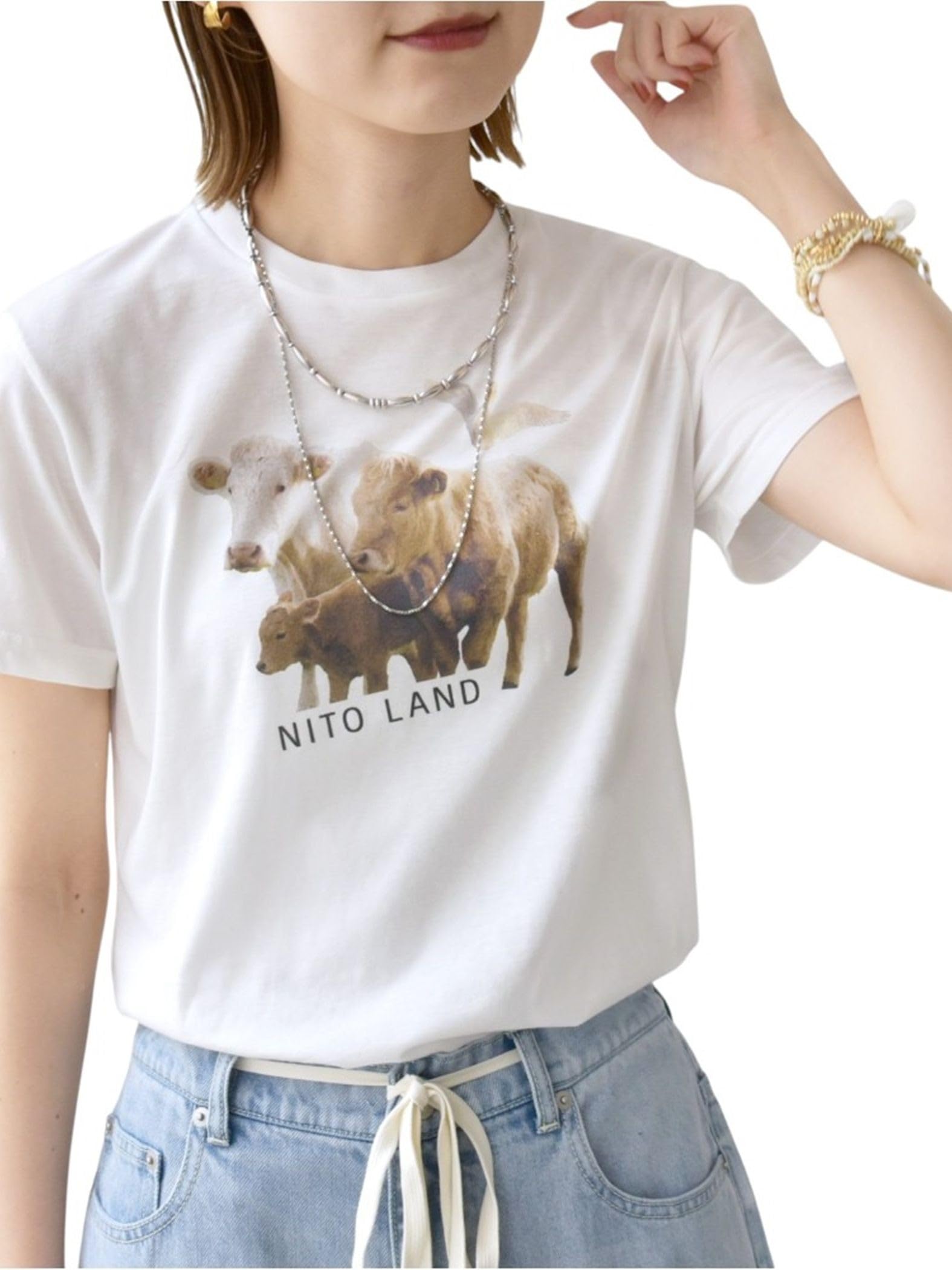 

Ships for Women ACASAM Photo Tee One Size (312740053) - White,