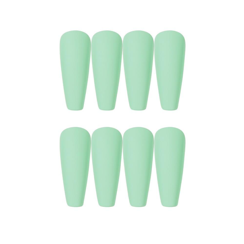 24Pcs/Set Matte Manicure Full Cover Nail Tips Ballerina Nail Coffin Fake Nail False Nails
