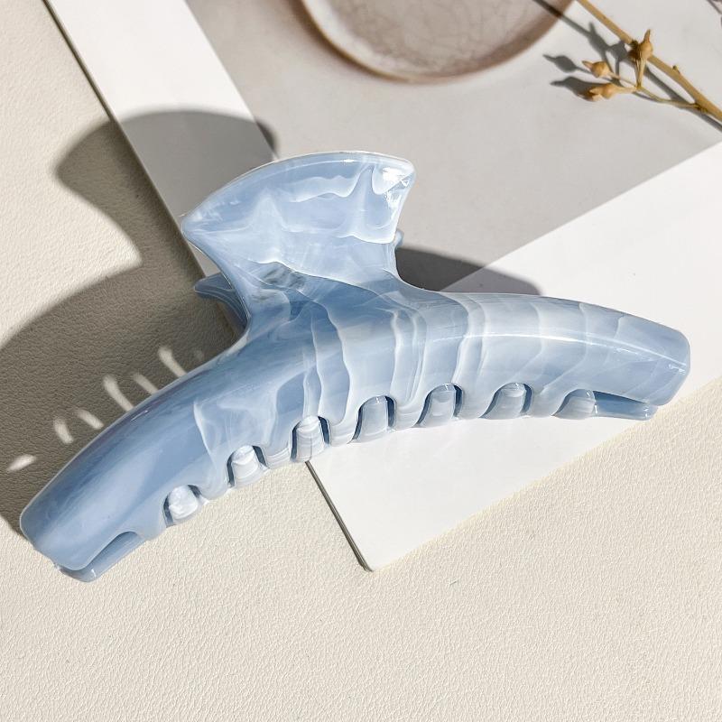 Arc-shaped Marble Gripper High-end Style Shark Hair Clip Large Volume Clip Hair Accessory