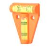 Instrumento de medición Nivel T Burbuja con orificio de instalación Herramienta de medición para cámara(naranja)