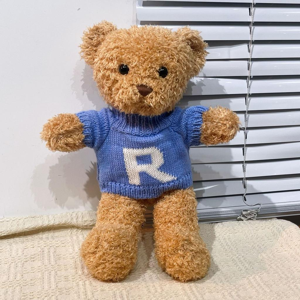 Cute Hug Bear Teddy Bear Doll Doll Sleeping with Clothes Bear Rag Doll Plush Toy Gift