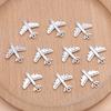 [Silver Airplane Pendant] 10 Pieces of Silver Airplane Pendant | Airplane Pendant, Used for Jewelry Making DIY Handmade Necklace