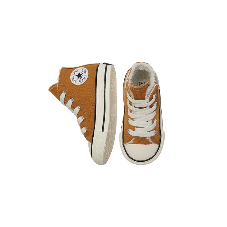 Converse Chuck Taylor All Star 1970s High Top Canvas Sneakers Baby Sneakers Brown White 772509C