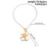 Imitation Pearl Choker Necklace Women Flower Pendant Aesthetics Jewelry Gift