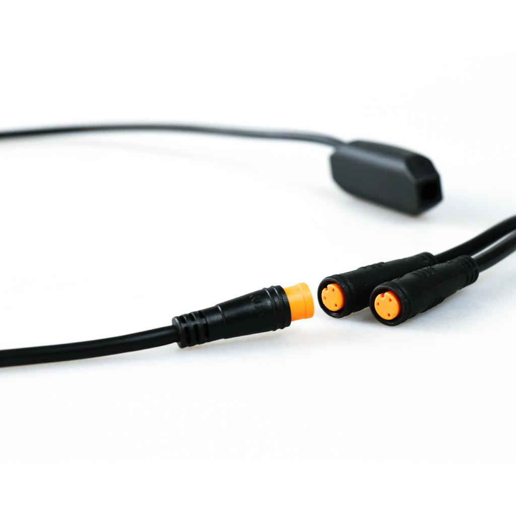 Elcykel Y-SPLITTER 1T2 Kabel Vattentät med 3-polig kontakt För BAFANG BBS01B BBS02B BBSHD Sensorbroms Elcykeltillbehör