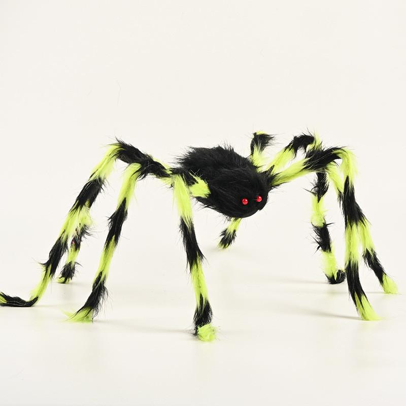 Halloween Spinnen Decoratieset Met Kleurrijk Pluche Materiaal Voor Feestsfeer