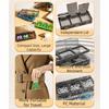 Large Capacity Portable Pill Box Waterproof Food-Grade Travel Medicine Case Transparent 3-Compartment Daily Pill Organizer