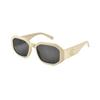 Calvin Klein Retro Narrow Frame Fashion Street Irregular Shape Sunglasses Unisex sunglasses Black CKJ22633SLB