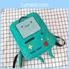 Zaino Carino Cartoon Adventure Time Per Ragazze Stile Giapponese Divertente E Unico Materiale Tela Grande Dimensione