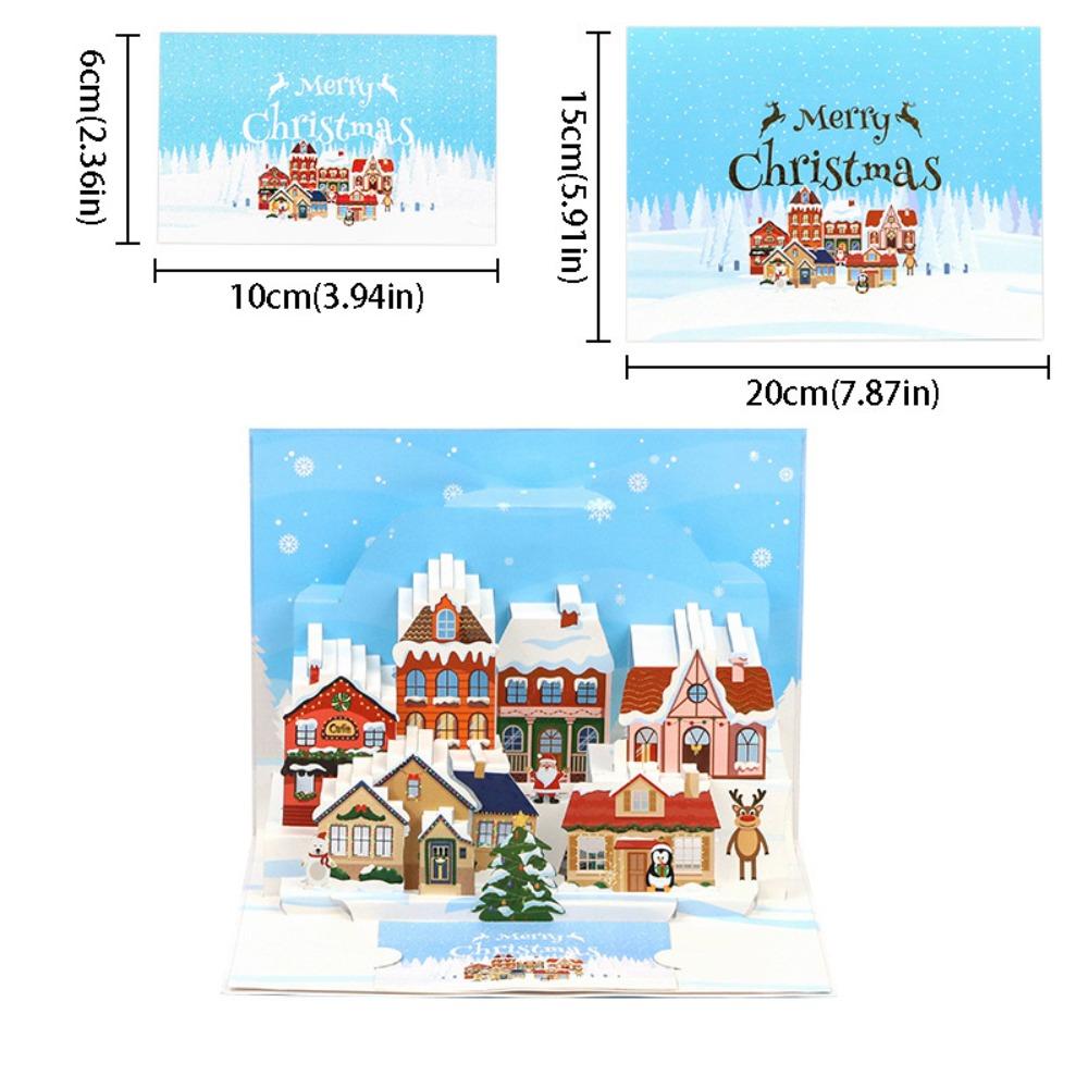 Colorful Christmas Greeting Card Creative Gift Music Christmas Card 3D Christmas Card  Holiday