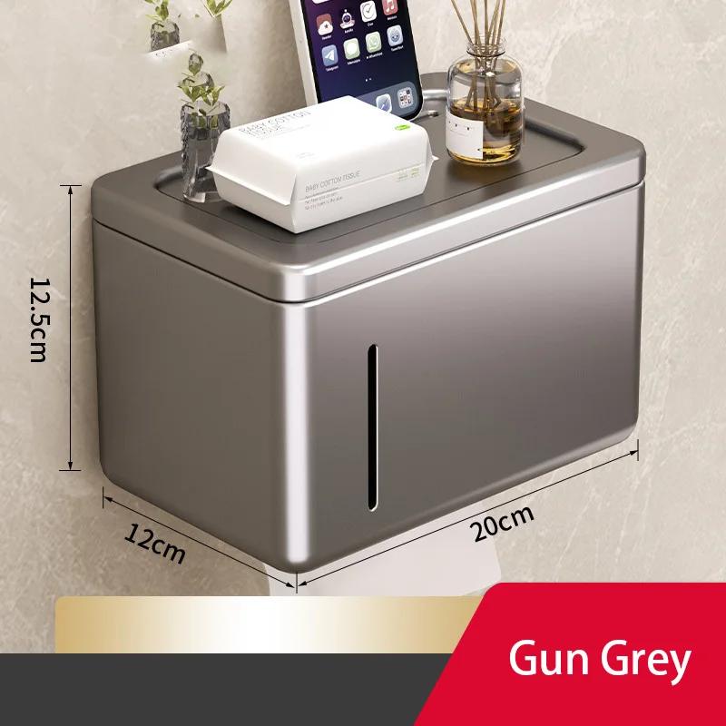 Toilet paper holder wall mounted waterproof roll paper holder toilet paper towel drawer storage rack bathroom accessories