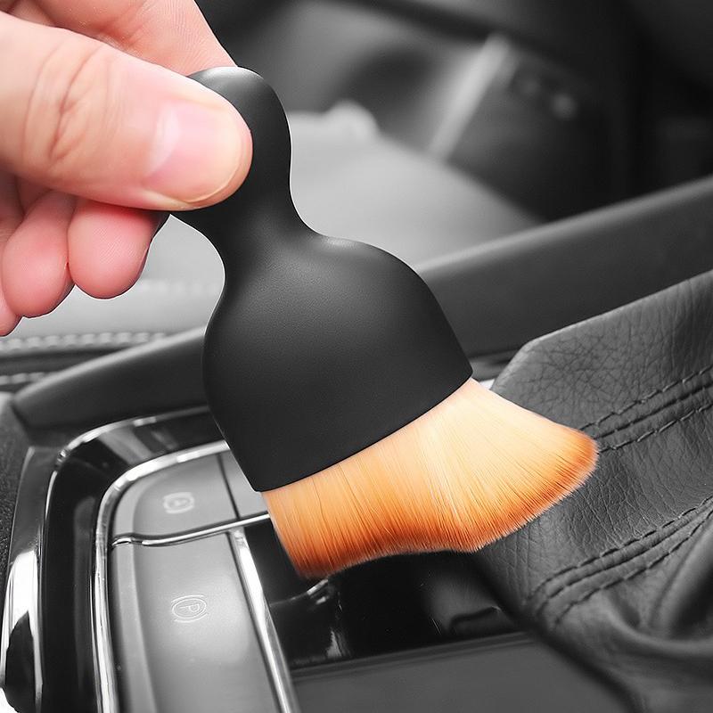 Cleaning Soft Brush Car Vent With Casing Car Interior Cleaning Tool Artificial Car Brush Car Crevice Detailing Dusting Car