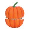 Pumpkin Storage Box Resin Decorative Candy Bowl with Hinged Lid Halloween Desktop Decor Box for Holding Snacks Candy Nuts