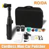 12V RO/DA Mikro Akku-Kratzerentferner Auto Poliermaschine mit 2 Akkus zum Schleifen Akku Mini Auto Polierer