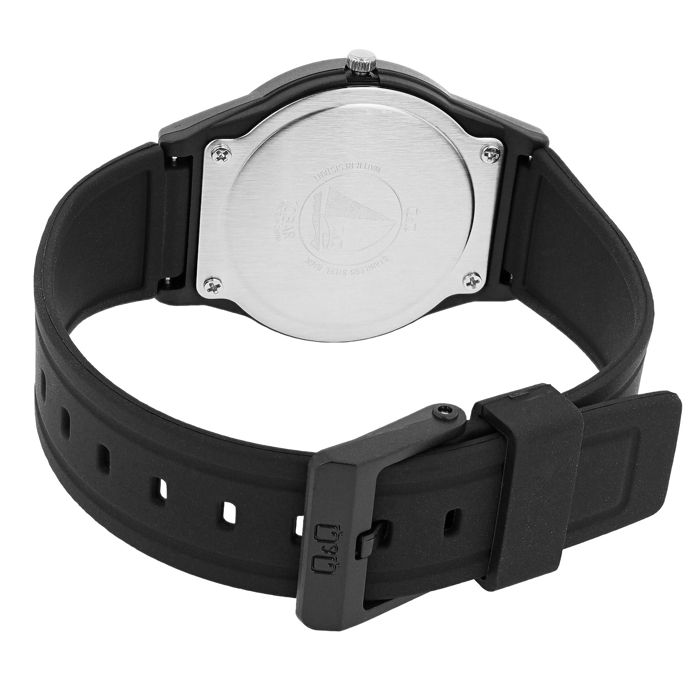 Montre - Q&Q - Q&Q - 38 mm - Silicone noir - Étanchéité 10 ATM