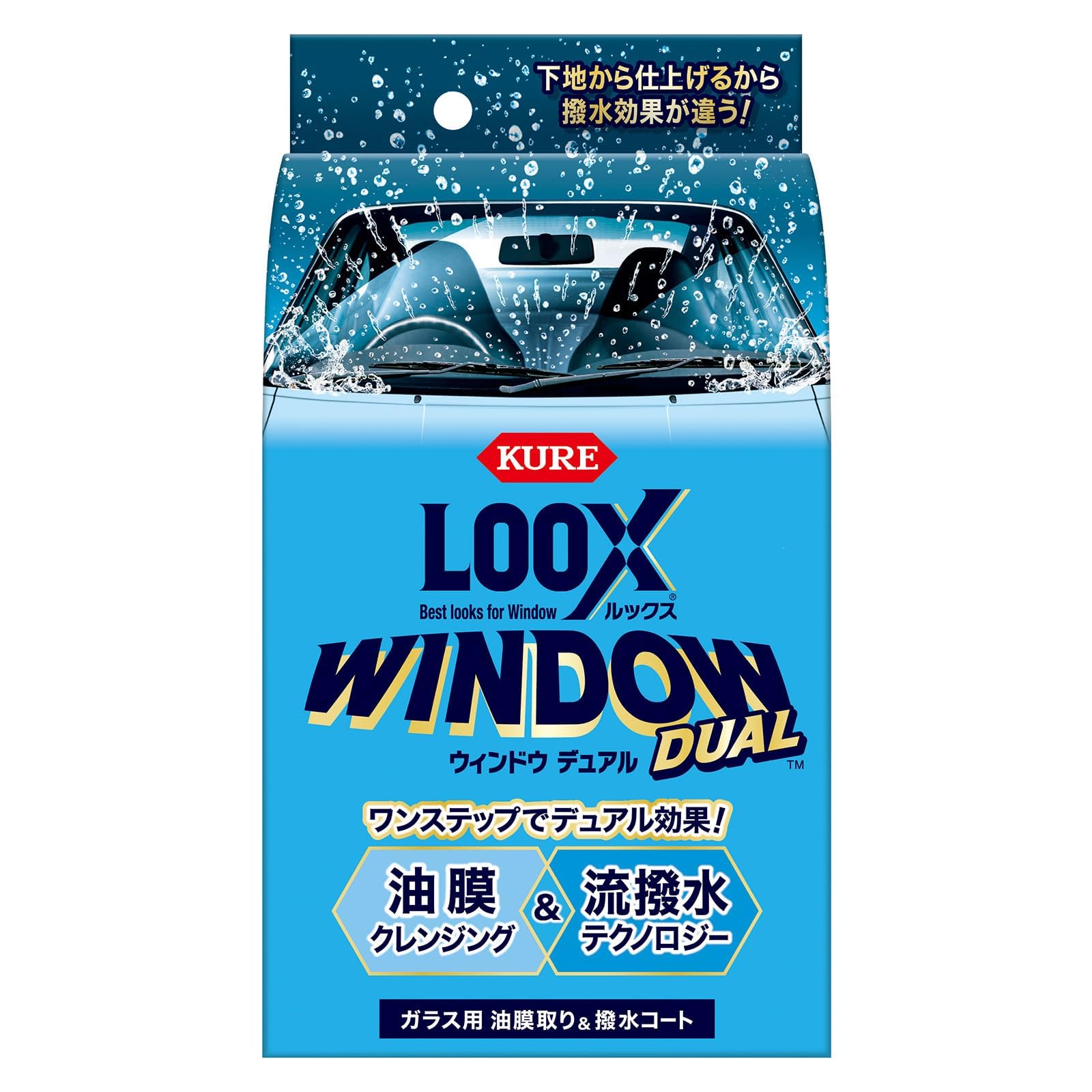 

KURE LOOX Window Dual 80мл Средство для удаления масляной пленки с стекла и водоотталкивающее покрытие 1199