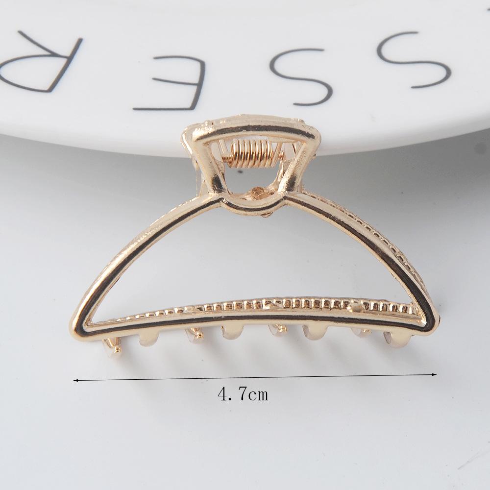 INS Minimalist Metal Claw Hairpin: Small & Medium Retro Hair Clip for European & American Styles, Korean Headwear