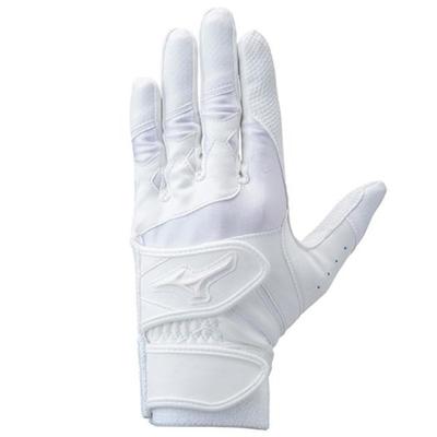 Mizuno Global Elite RG Junior Batting Alb x Mănuși JM, Alb,