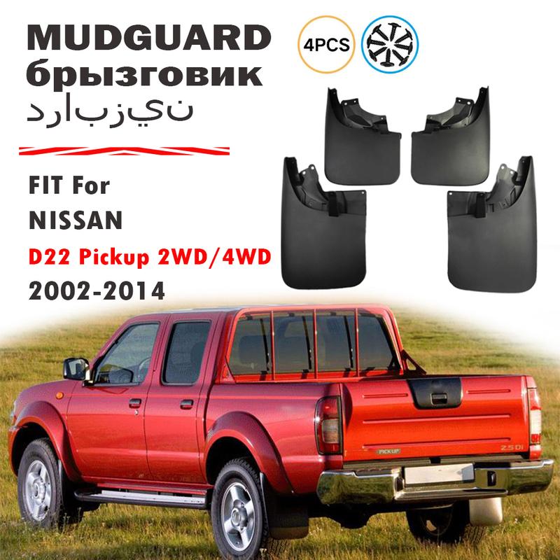 FOR Nissan Navara D22 Piuck NP300 4WD 2WD Mud Flaps Guard Splash Mudguard Fender Mudflaps Car Accessories 4pcs 2002-2014