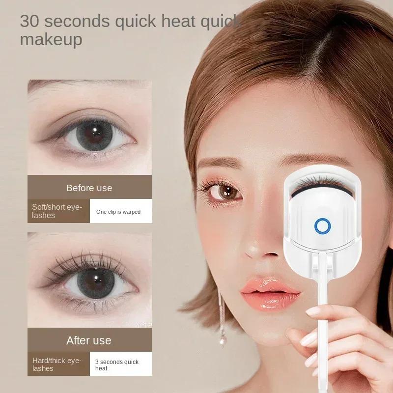 Elektrische Wimpernzange, USB-Lademodell, schnelles Aufheizen, tragbare Wimperndauerwelle, Formgebung und dauerhaftes Locken, thermischer Wimpernclip